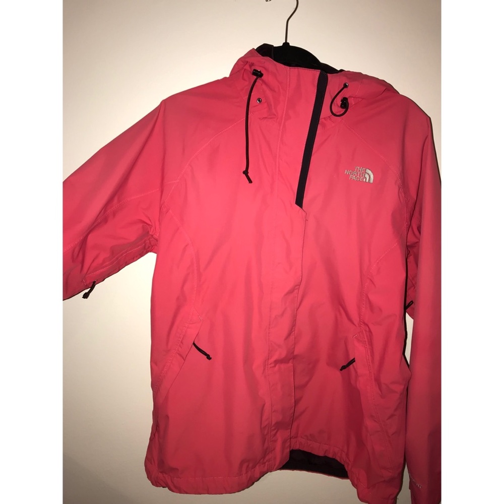 North Face Hyvent pink windbreaker jacket